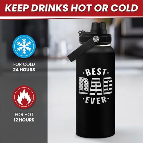 Best Dad Ever Insulated Sports Bottle 32 oz — photo 3