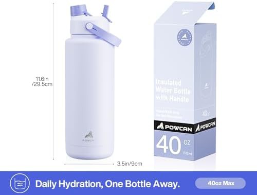 Lupine purple 40 oz insulated sports bottle — photo 5