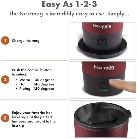 Temperature Controlled Self Heating Smart Mug — photo 4