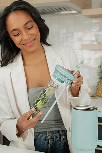 Blue surf 40 oz infuser tumbler with handle — photo 3