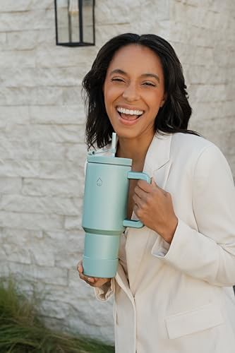 Blue surf 40 oz infuser tumbler with handle — photo 5