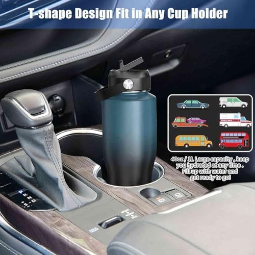 Dark Green 40 oz Camping Flask — photo 5