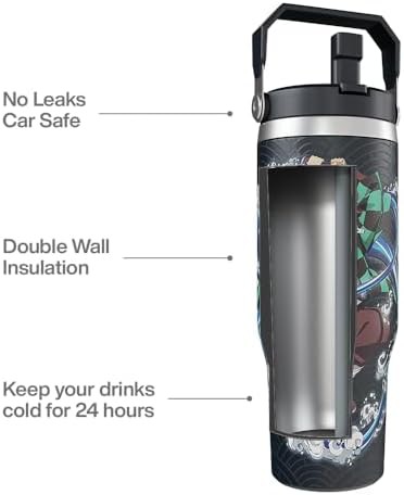 Tanjiro anime stainless steel tumbler 30 oz — photo 4