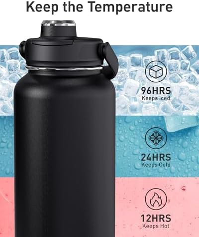 Obsidian Stainless Steel 24 oz Sports Bottle — photo 3