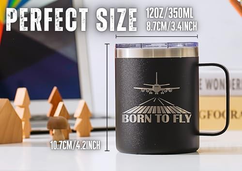 Pilot aviation laser logo coffee mug — photo 5
