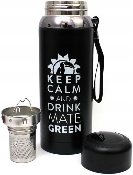 Black Stainless Steel Yerba Mate Thermal Set — photo 2