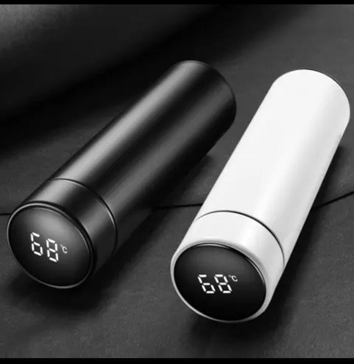 Smart LED temperature display black water bottle — photo 3
