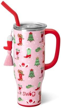 Howdy Holidays 30oz Mega Mug With Straw