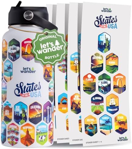 White leakproof straw water bottle 32 oz