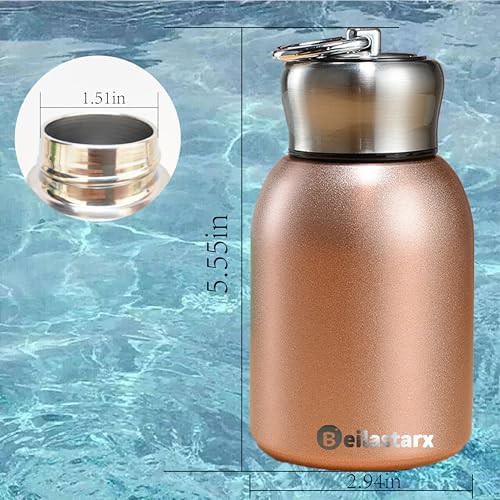 Gold mini vacuum insulated water bottle — photo 3