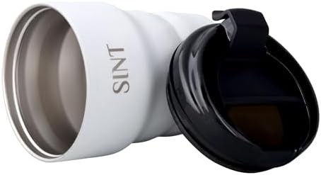 White stainless steel travel mug 12 oz — photo 3