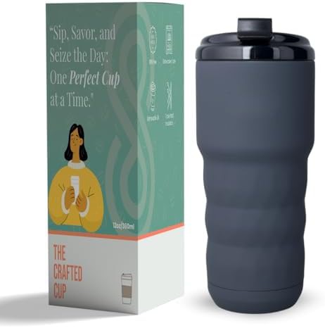 Gray stainless steel coffee tumbler 20 oz