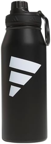 Black and White Insulated Metal Flask