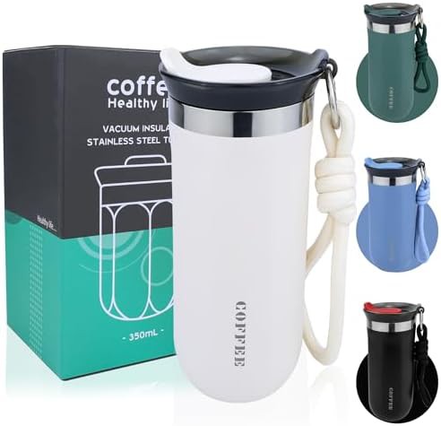 White 17 oz Leakproof Travel Coffee Mug