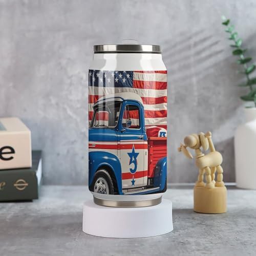 Patriotic trucks printed insulated cola tumbler — photo 5