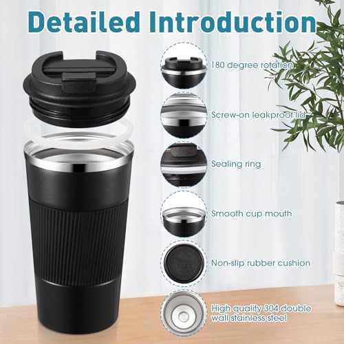 Four Pack of Multicolor Travel Coffee Mugs — photo 4