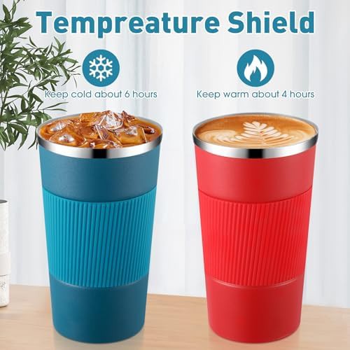 Four Pack of Multicolor Travel Coffee Mugs — photo 5