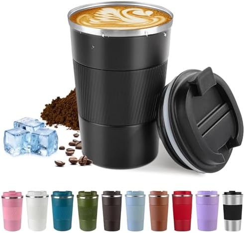 Stainless steel vacuum insulated travel mug 12 oz