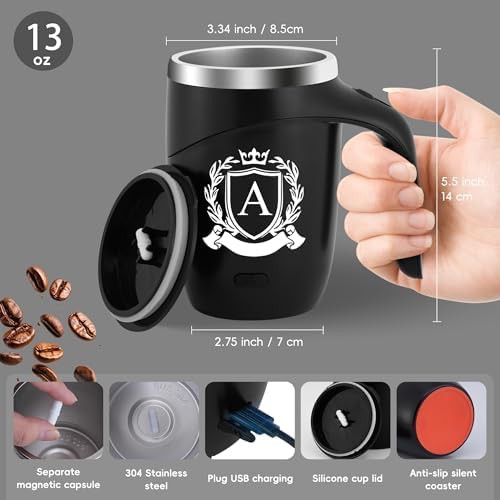 Magnetic Stirring Stainless Steel Travel Cup — photo 4