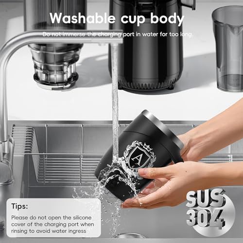Magnetic Stirring Stainless Steel Travel Cup — photo 5