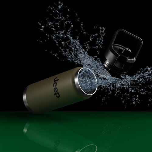 Military green Jeep vacuum insulated bottle — photo 3