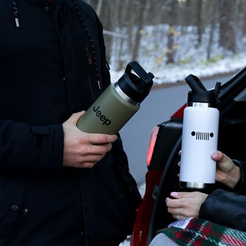 Military green Jeep vacuum insulated bottle — photo 5