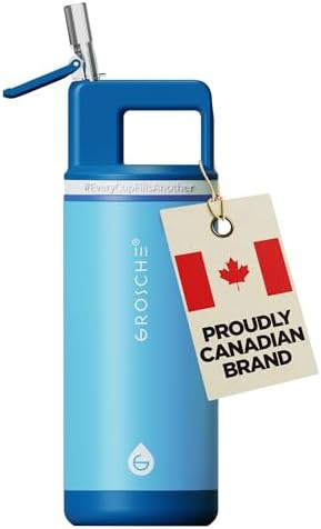 Scuba Blue Kids Water Bottle with Straw