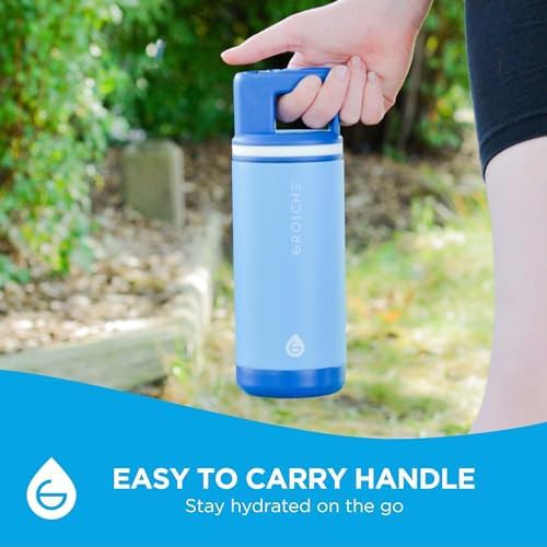 Scuba Blue Kids Water Bottle with Straw — photo 5