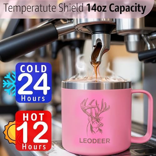 Black 14oz stainless steel coffee tumbler — photo 2