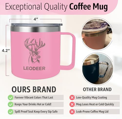 Black 14oz stainless steel coffee tumbler — photo 4