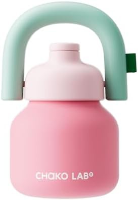 Green and Red Sports Bottle with Handle