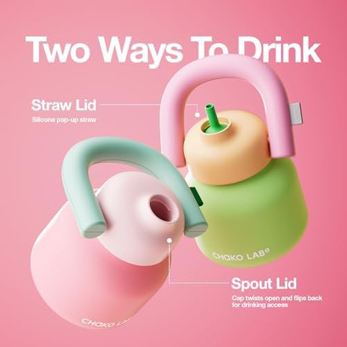 Green and Red Sports Bottle with Handle — photo 4