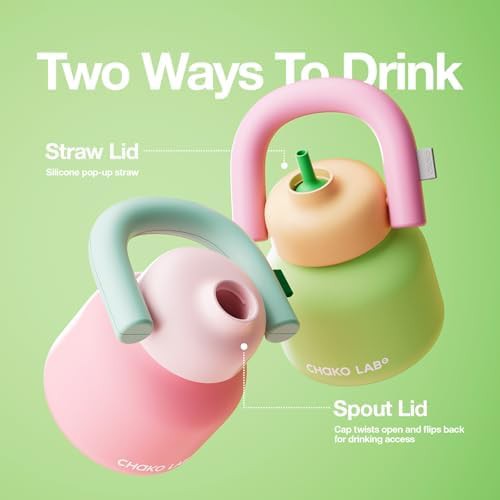 Green and Orange Vacuum Flask with Straw — photo 4
