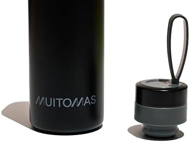 Elegant Black Lightweight Thermal Sports Bottle — photo 4
