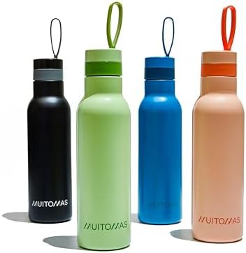 Elegant Black Lightweight Thermal Sports Bottle — photo 5