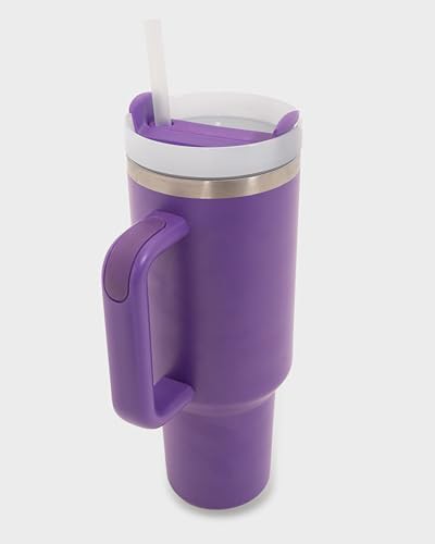 Ceramic Lined Tumbler with Handle and Straw — photo 2