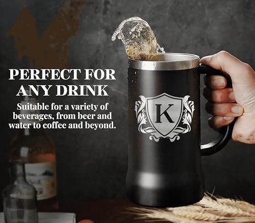Monogram A beer stein with handle — photo 4