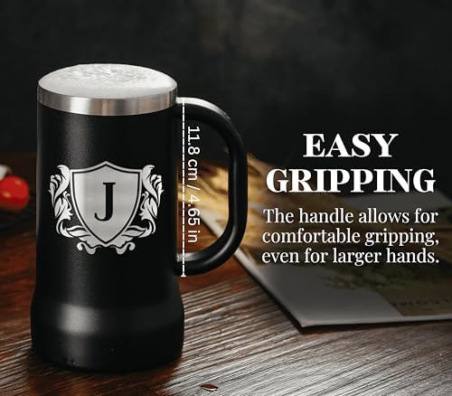Monogram J beer stein with handle — photo 3