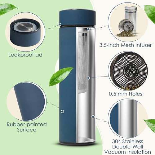 Stainless steel tea thermos with infuser — photo 3