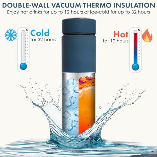 Stainless steel tea thermos with infuser — photo 4