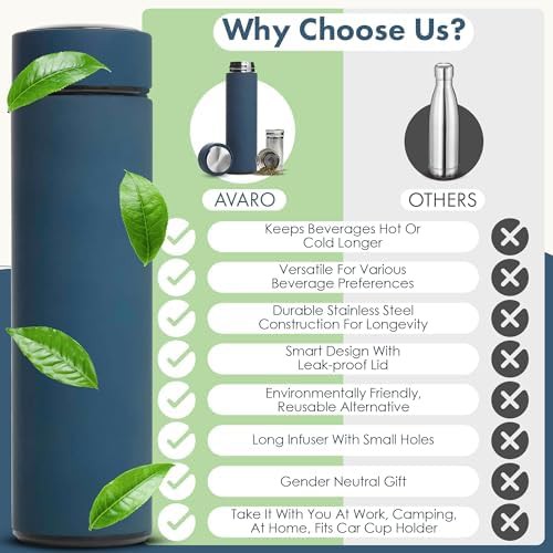 Stainless steel tea thermos with infuser — photo 5