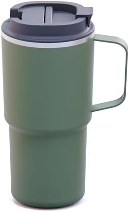 Basil green nitro tumbler with handle 22 oz