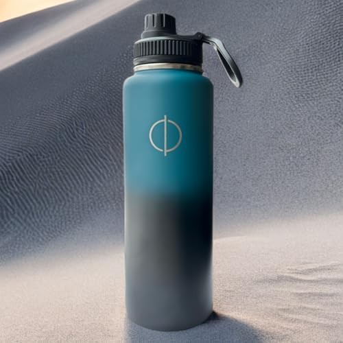 Black and grey 40 oz insulated bottle — photo 3