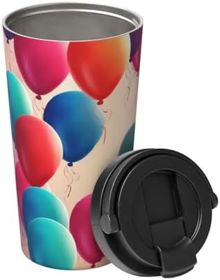 Balloon print coffee tumbler 17oz
