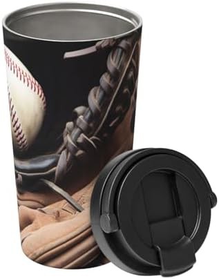 Baseball equipment print coffee tumbler 17oz