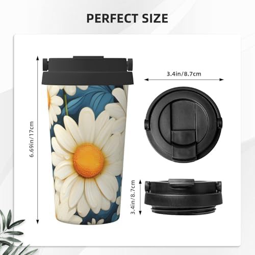 Daisy print coffee tumbler 17oz — photo 3