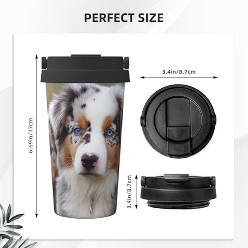 Australian shepherd print tumbler 17oz — photo 3