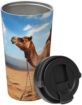 Camel blue sky print coffee tumbler 17oz