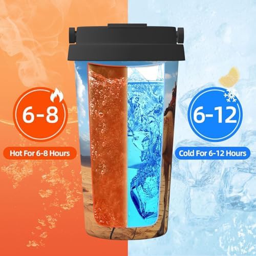 Camel blue sky print coffee tumbler 17oz — photo 5