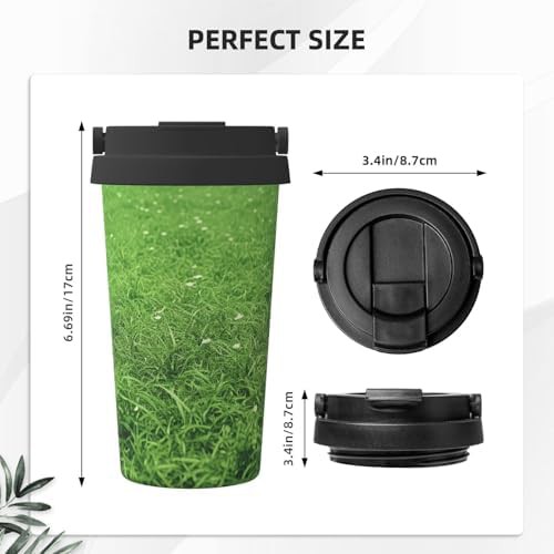 Green lawn print coffee tumbler 17oz — photo 3